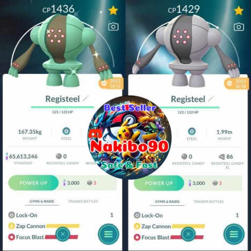 Pokémon Go Shiny Registeel Under 1500CP