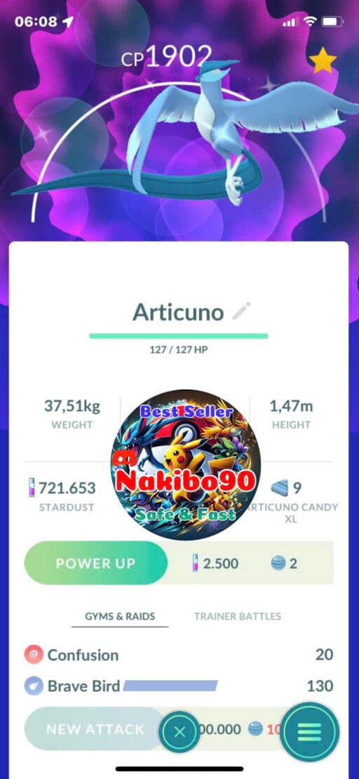 Pokémon Go Shiny Galarian Articuno