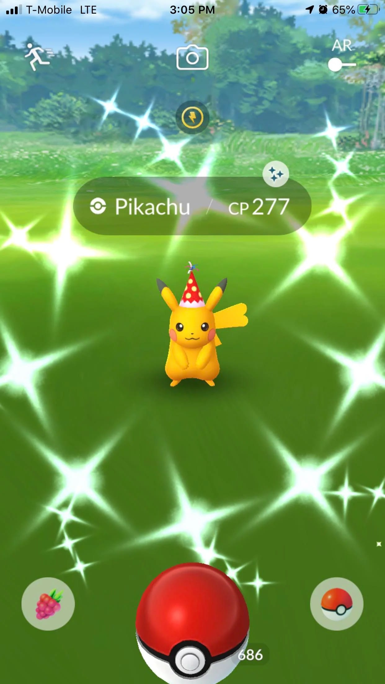 Pokémon Go Don't Forget Shiny Pikachu Red Party Hat Turkey