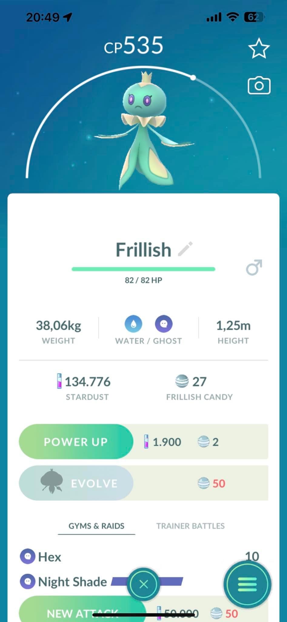 Pokémon Go Quest Frillish Male