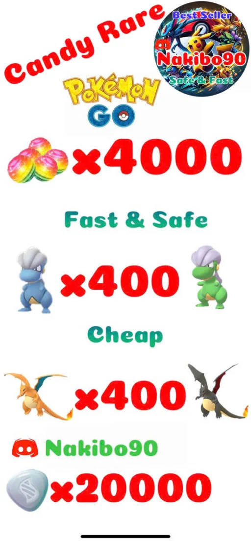 Pokémon Go Candy Rare Service 4000