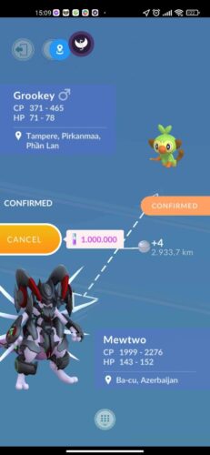 Pokémon Go Mewtwo Armored - Trade 20k stardust - Trade 1 Million stardust (Read Describe) photo review