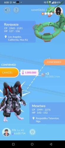 Pokémon Go Mewtwo Armored - Trade 20k stardust - Trade 1 Million stardust (Read Describe) photo review