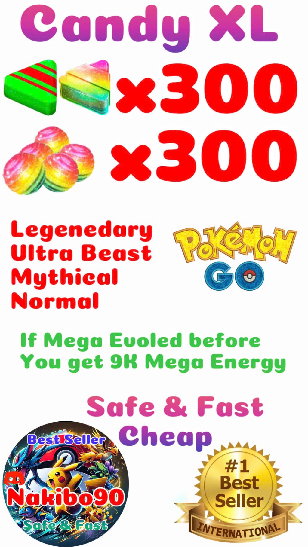 Pokémon Go Rare Candy & XL Candy Service