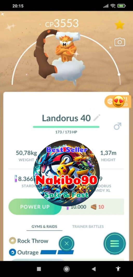 Pokémon Go Shiny Landorus Level 40