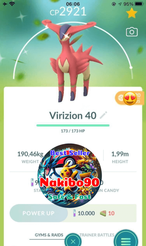 Pokémon Go Shiny Virizion Level 40