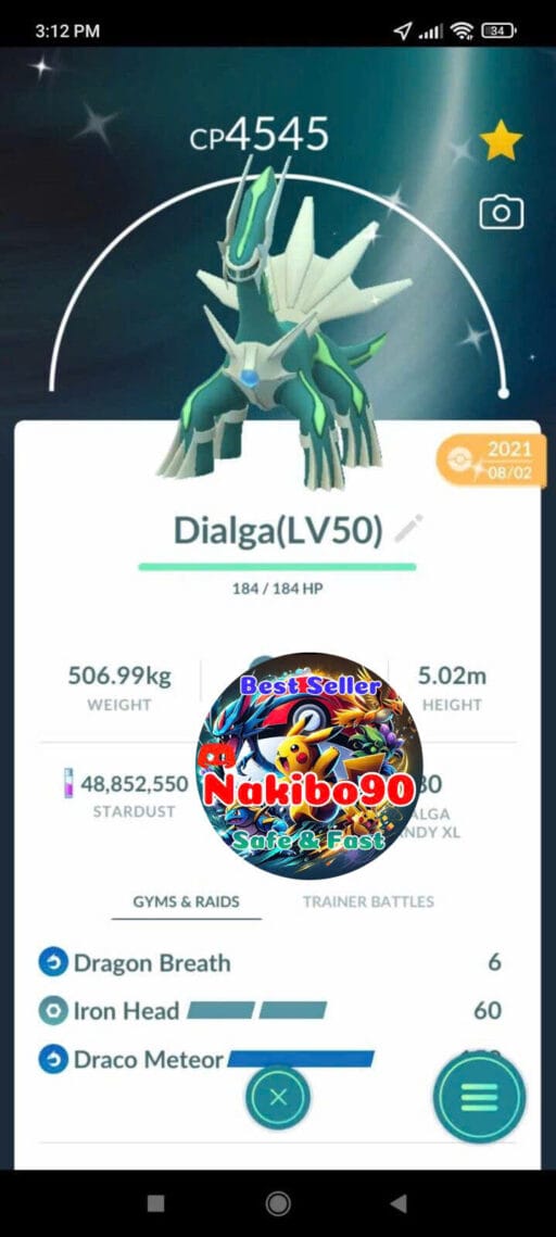 Shiny Dialga Level 50