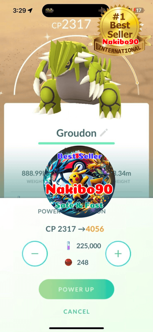 Shiny Groudon Level 50