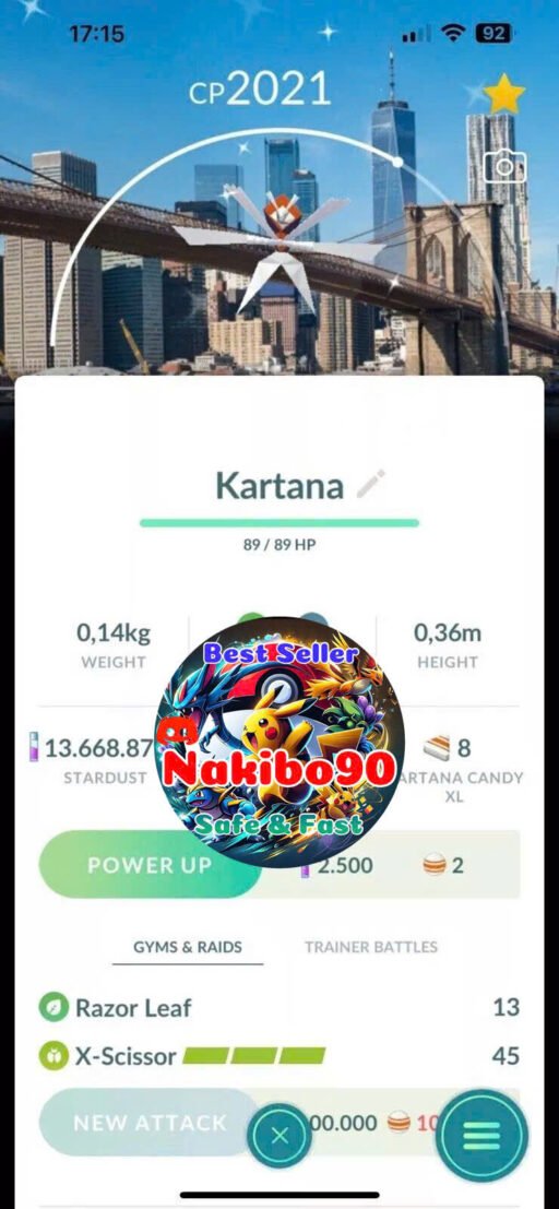 Pokémon Go Shiny Kartana New York Background - Go Fest 2024