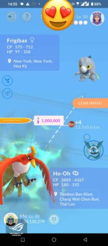 Pokémon Go APEX Ho-oh Purified Level 50, Level 40 Unlock 3 Moveset Master League PVP Trade 20k stardust - Trade 1 Million stardust (Read Describe) photo review