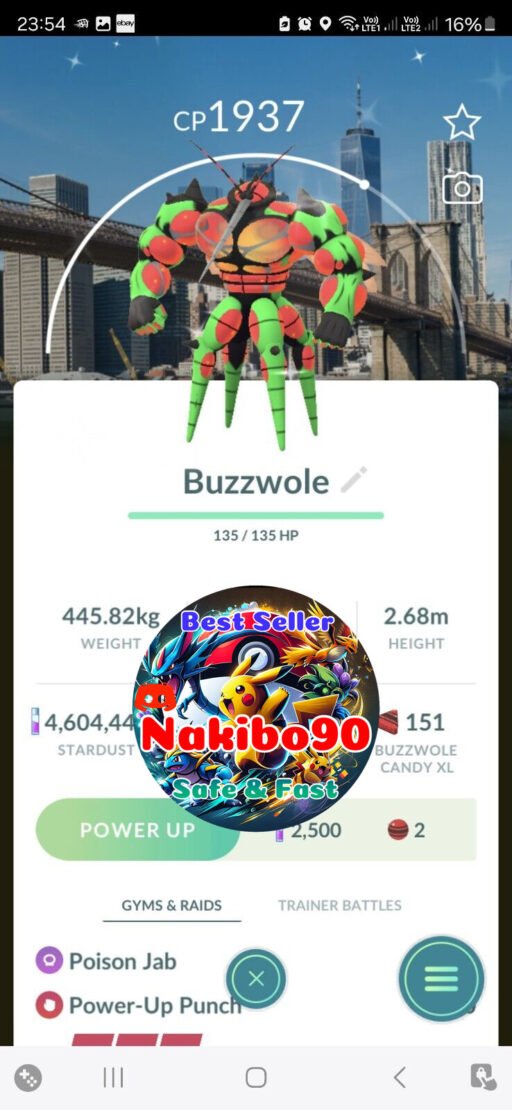 Pokémon Go Shiny Buzzwole New York USA Background