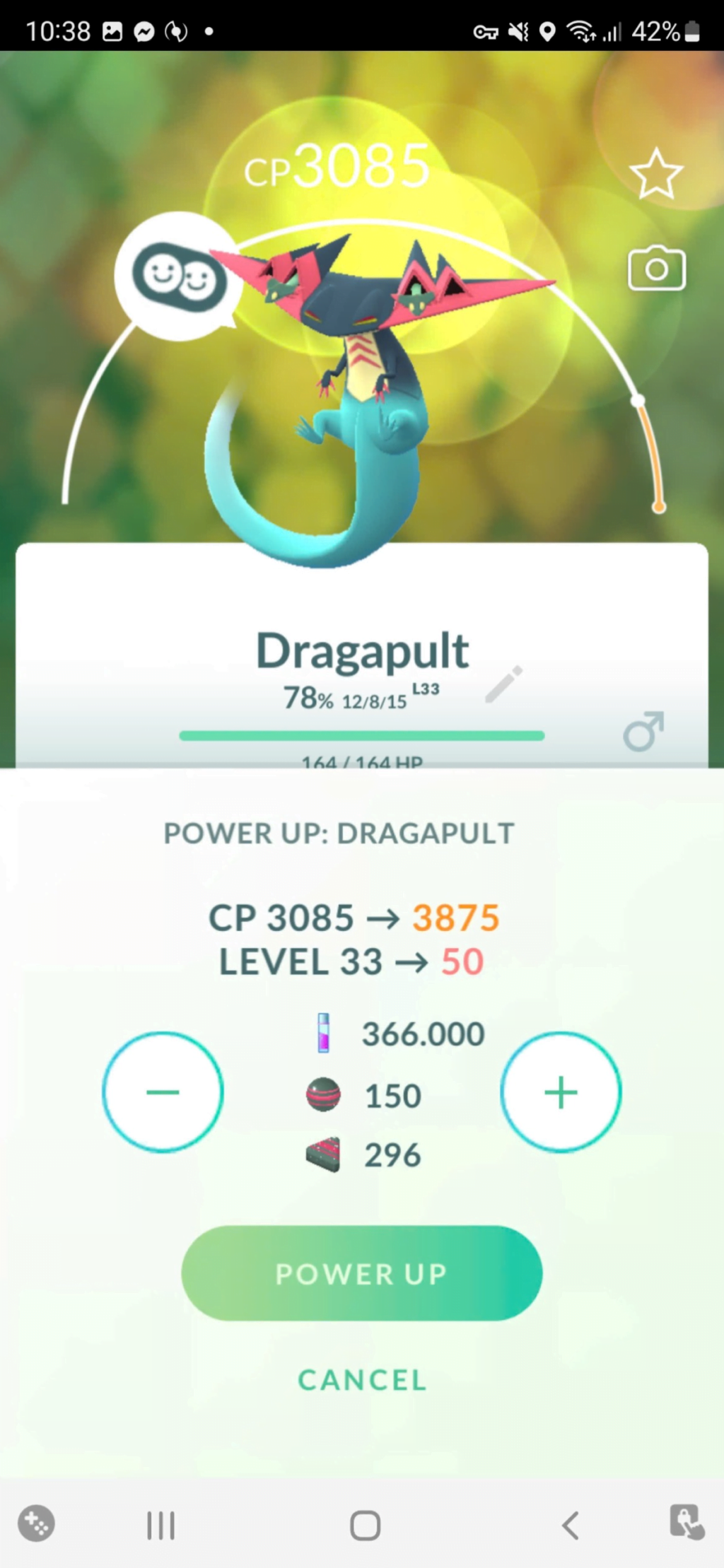 Pokémon Go Dragapult Level 50