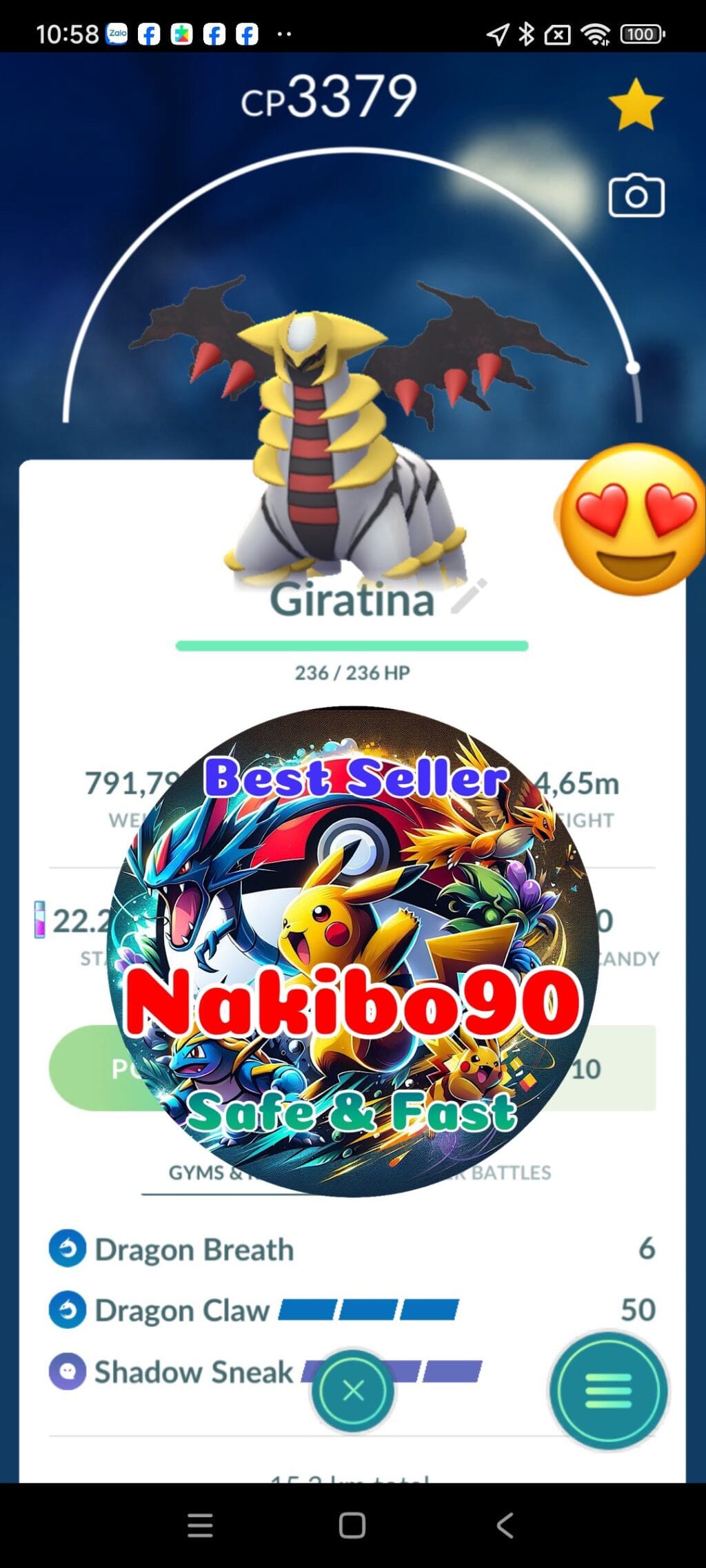 Giratina Altered Form Level 40