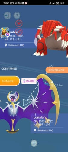 Pokémon Go Lunala with special Background Go Fest 2024 - Trade 20k stardust - Trade 1 Million stardust (Read Describe) photo review