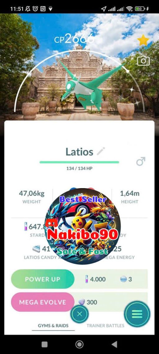 Pokémon Go Shiny Latios Yogyakarta Background Indonesia