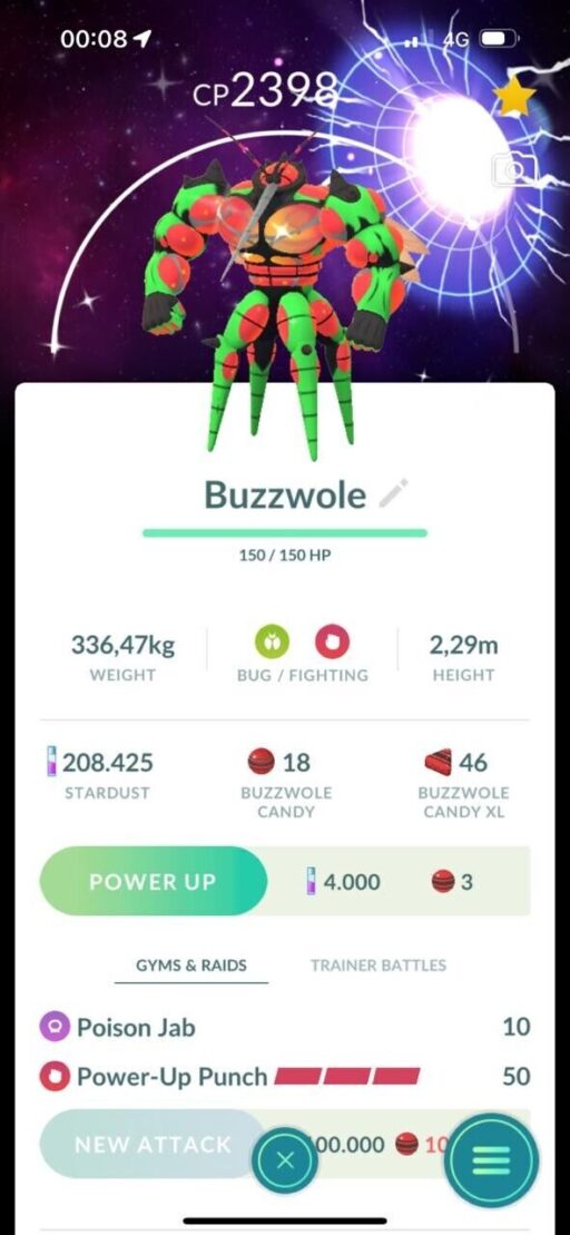 Pokémon Go Shiny Buzzwole Global Special Background