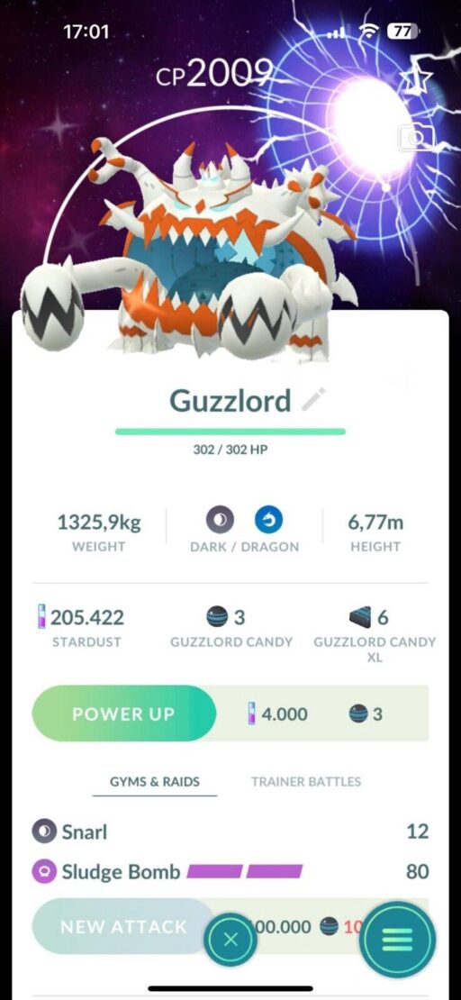 Pokémon Go Shiny Guzzlord Global Special Background