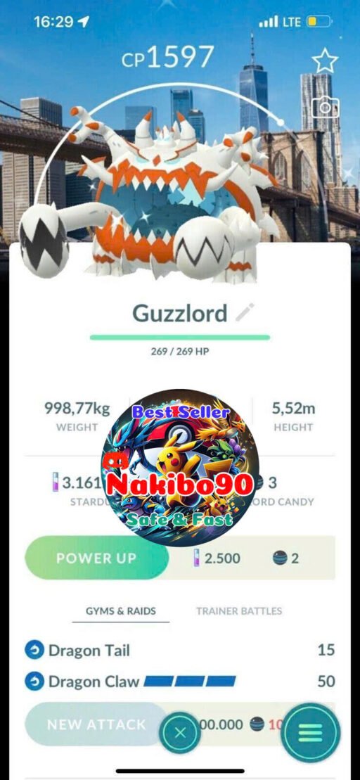 Pokémon Go Shiny Guzzlord New York USA Background