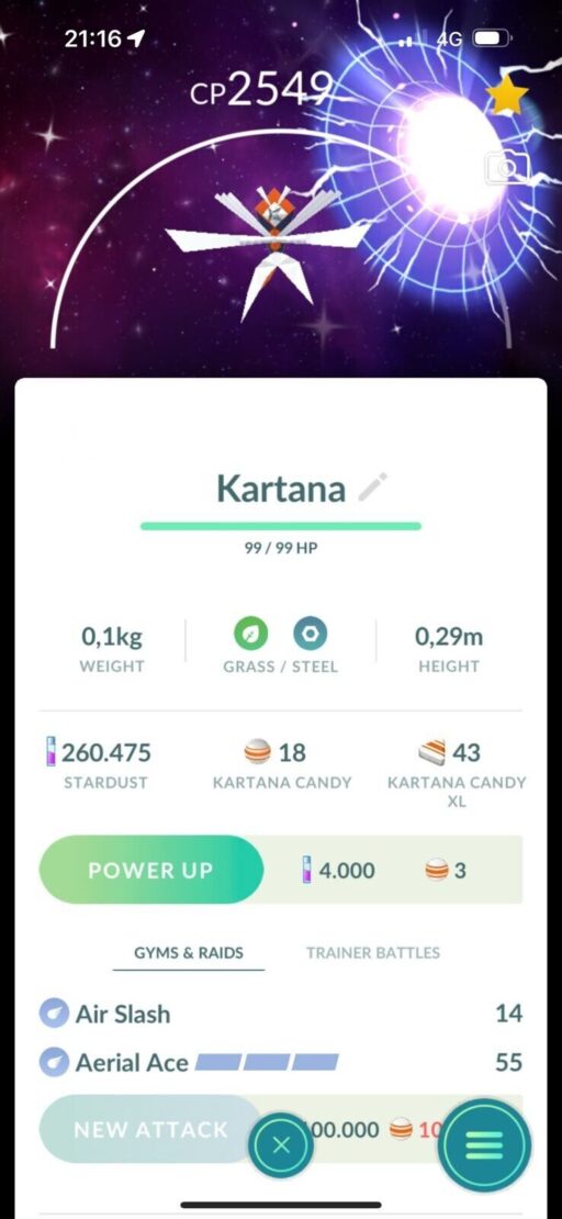 Pokémon Go Shiny Kartana Global Special Background