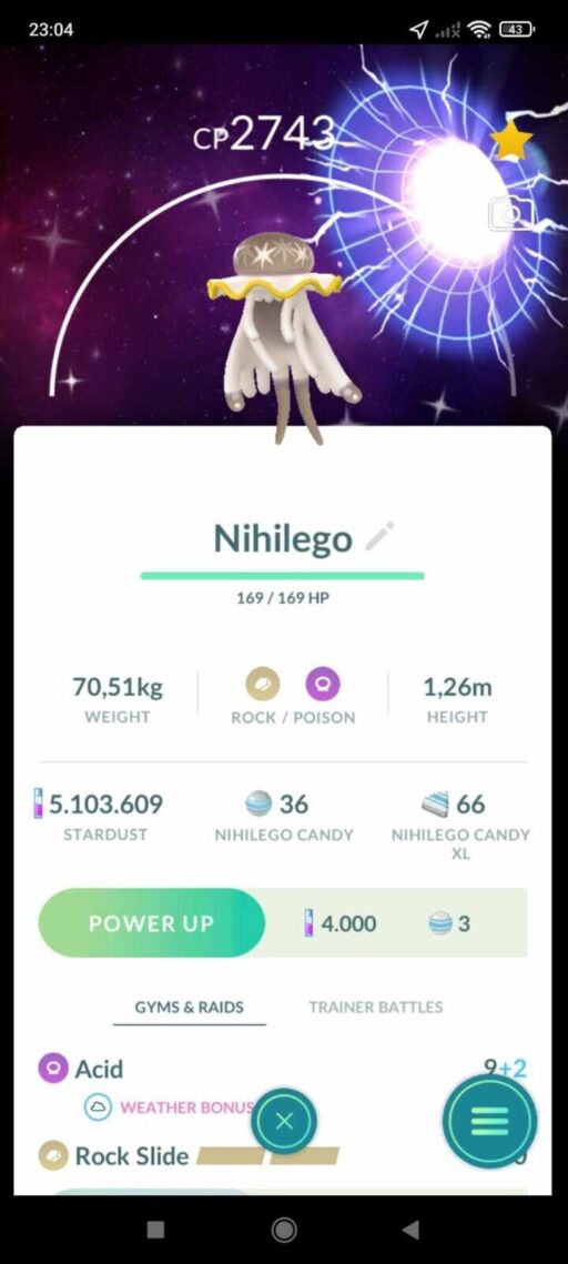 Pokémon Go Shiny Nihilego Global Special Background