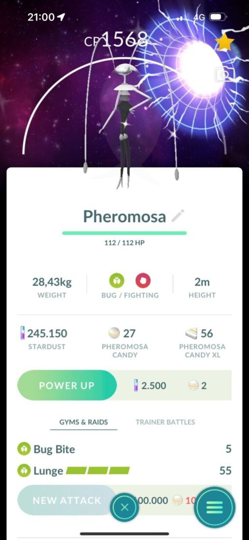 Pokémon Go Shiny Pheromosa Global Special Background