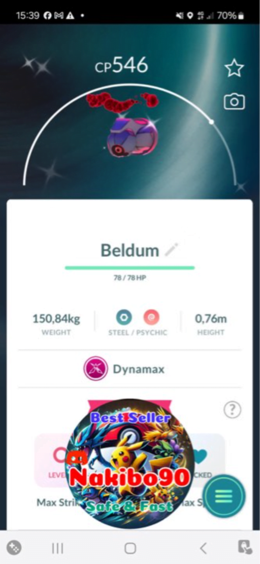 Pokémon Go Shiny dynamax Beldum