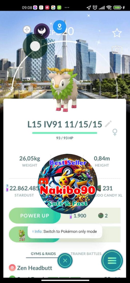 Pokémon Go Shiny Skiddo Safari Background Incheon