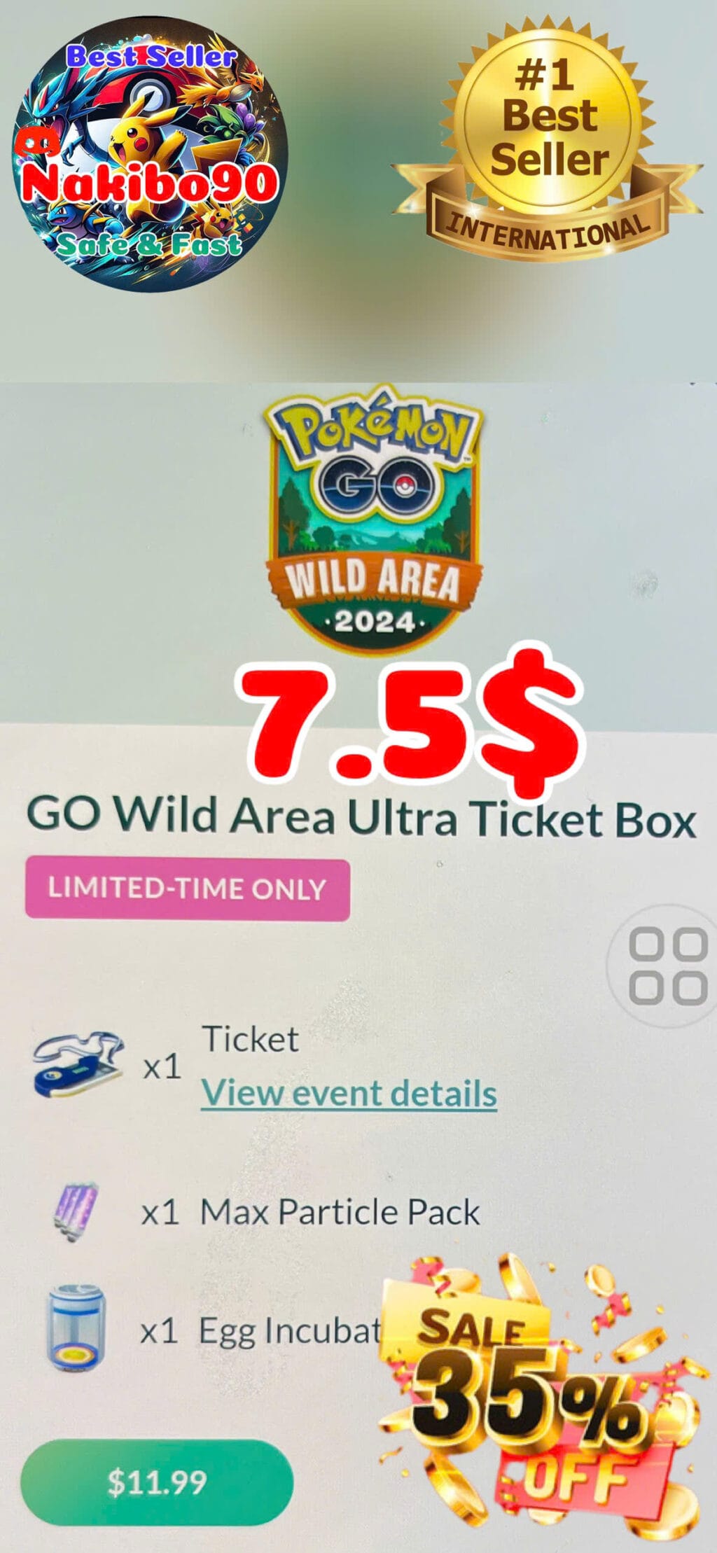 Pokémon Go - Go Wild Area Ultra Ticket Box - Cheap