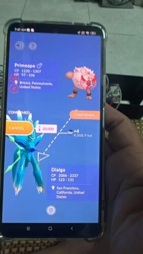 Pokémon Go Shiny Dialga Origin Forme Legacy Roar of Time - Trade 20k stardust - Trade 1 Million stardust (Read Describe) photo review