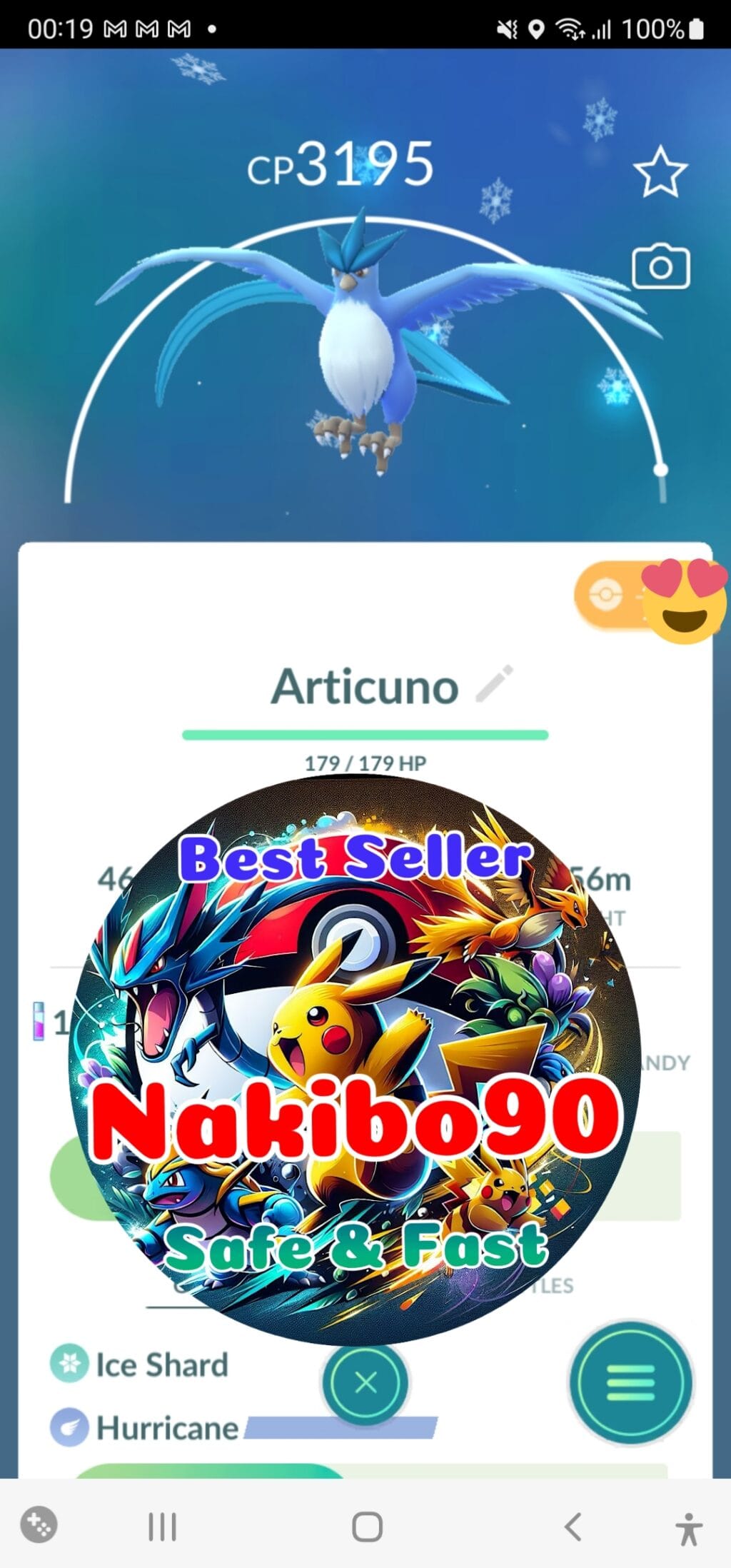 Pokémon Go Articuno Level 40