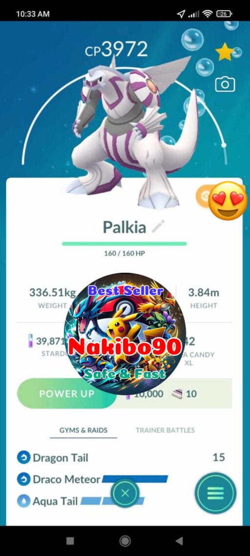 Pokémon Go Palkia Level 40