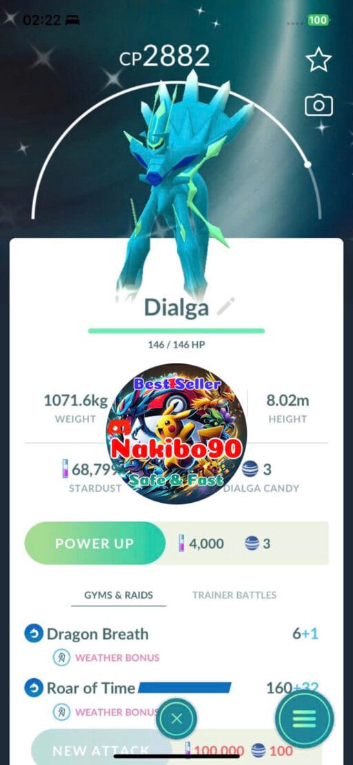 Pokémon Go Shiny Dialga Origin Forme Legacy Roar of Time