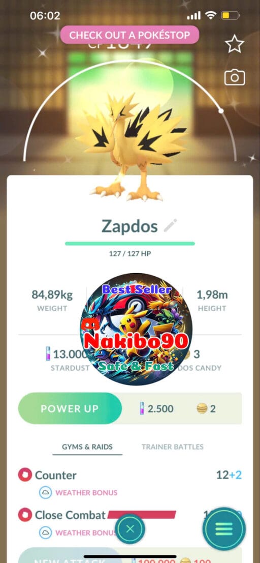 Pokémon Go Shiny Galarian Zapdos