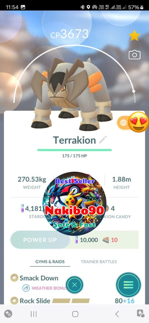 Pokémon Go Terrakion Level 40