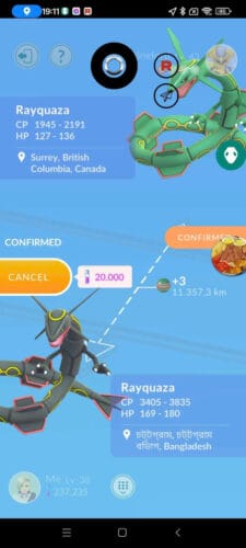 Pokémon Go Shiny Rayquaza Level 50, Level 40 - Unlock 3 Moveset (Dragon Ascent) - Trade 20k stardust - Trade 1 Million stardust (Read Describe) photo review