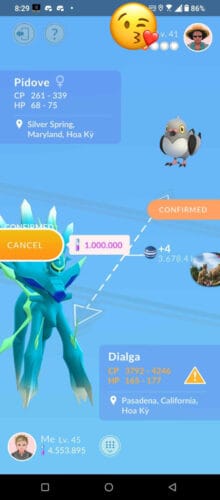 Pokémon Go Shiny Dialga Origin Forme Legacy Roar of Time - Trade 20k stardust - Trade 1 Million stardust (Read Describe) photo review