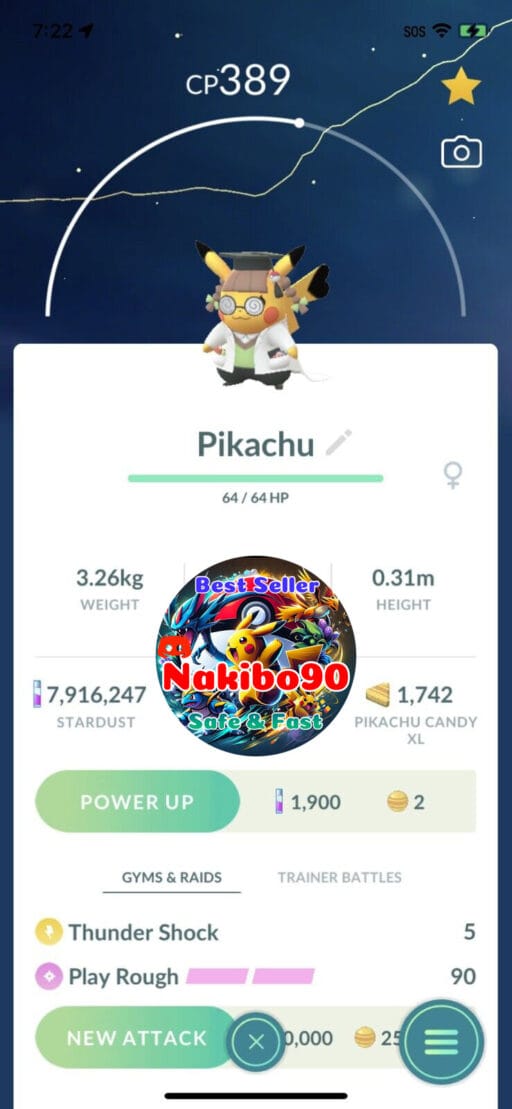 Pokémon Go Pikachu PHD (professor)