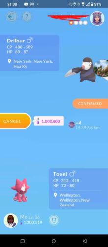 Pokémon Go Shiny Toxel - PTC Account - Trade 20k stardust - Trade 1 Million stardust (Read Describe) photo review