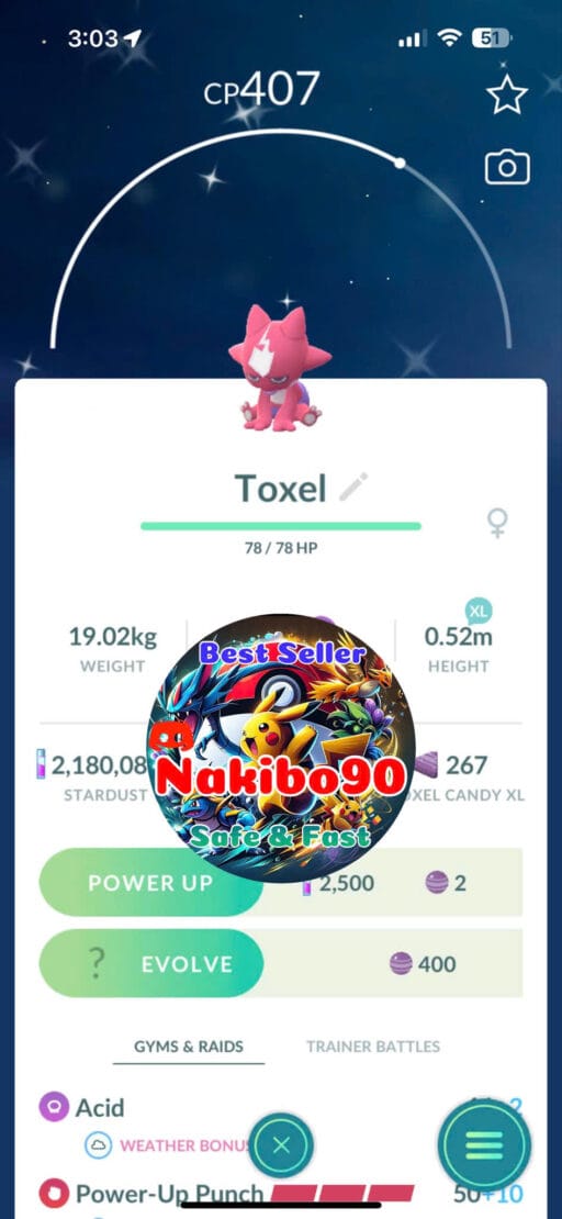 Pokémon Go Shiny Toxel