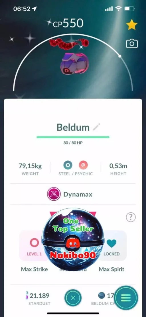 Pokémon Go Shiny Beldum Dynamax