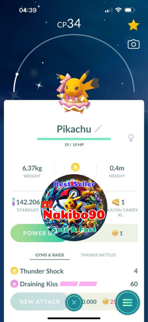 Pokémon Go Shiny Pikachu Pop Star