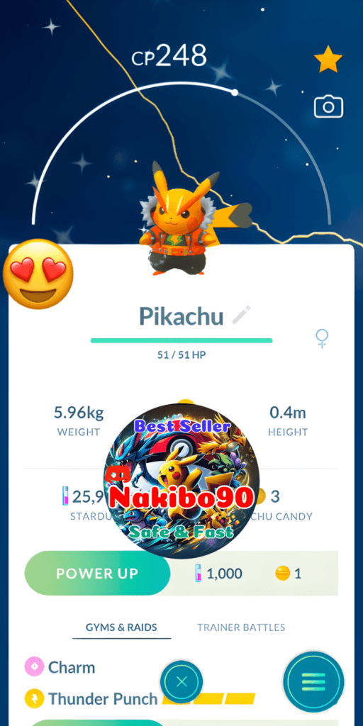 Pokémon Go Shiny Pikachu Rock Star