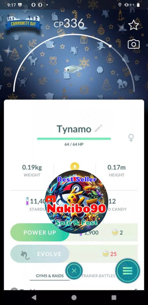 Pokémon Go Shiny Tynamo Special Background