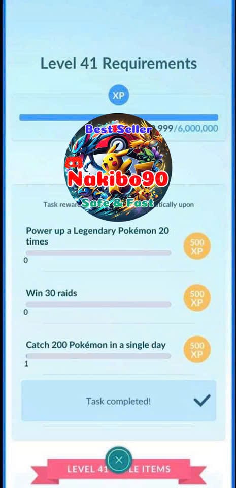 Pokémon Go Requirements for Level 41