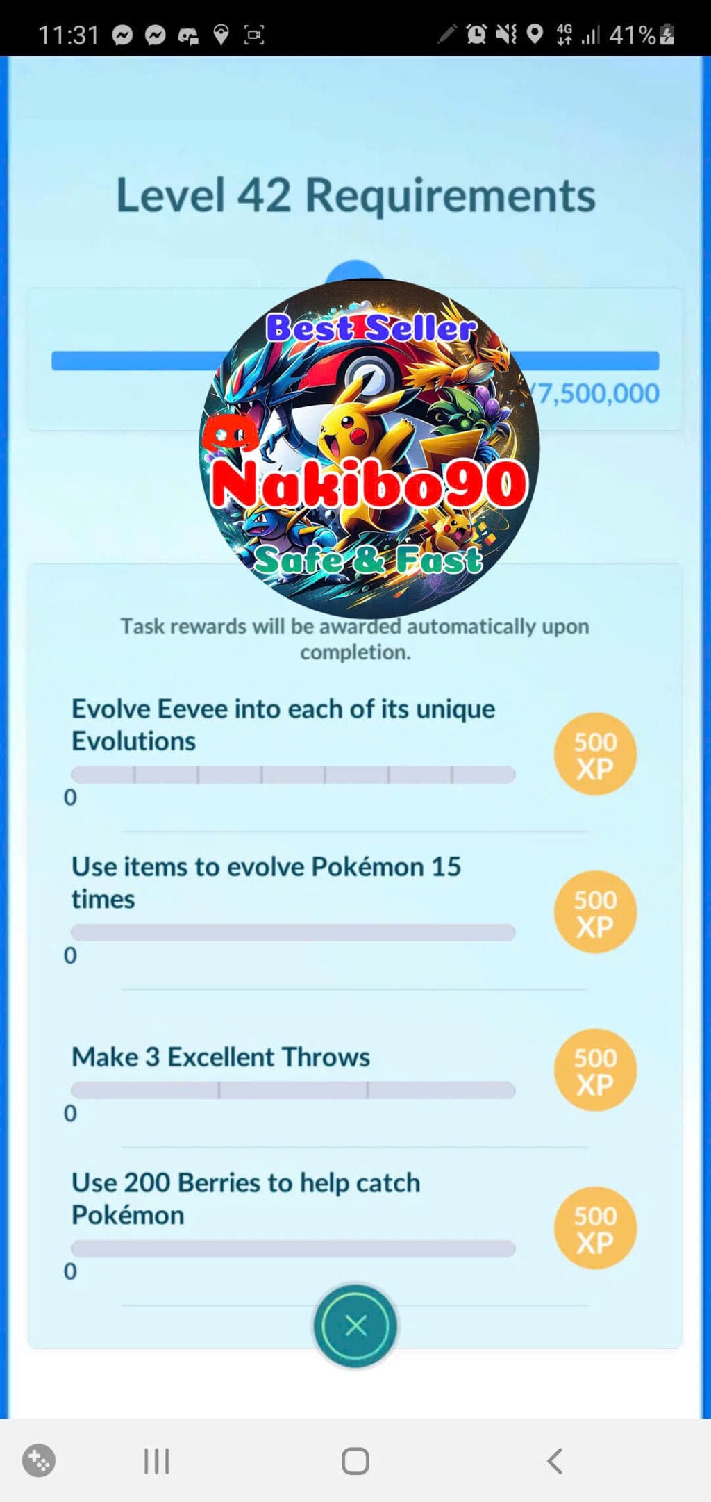 Pokémon Go Requirements for Level 42